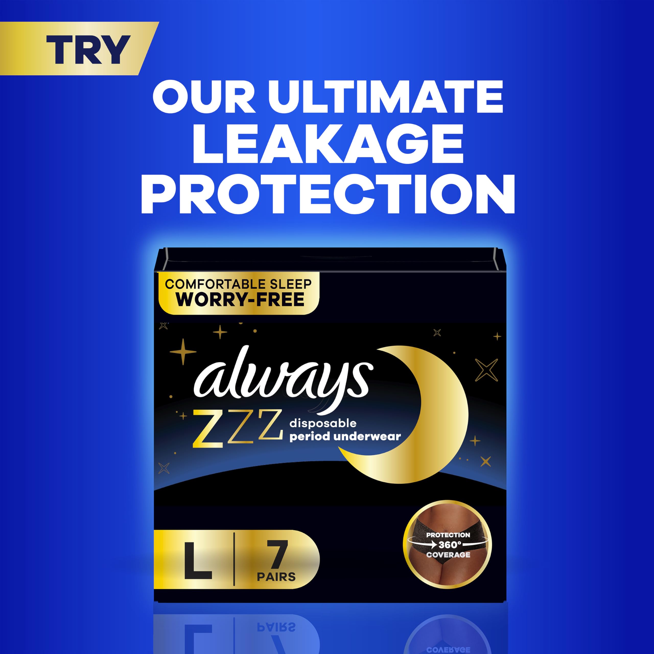 Always Maxi Unscented Pads without Wings, Regular, 48 Count