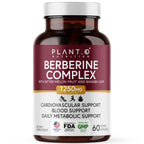 PLANT.O NUTRITION Berberine Supplement - 10xHigher Absorption Berberine HCI Complex with Bitter Lemon & Banaba Leaf - Cholesterol & Metabolic Clinically Researched Support - 60 Capsules Non-GMO
