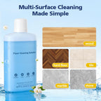VILLAPOOL Floor Cleaning Solution Compatible with Roborock Robot Vacuums & Wet Dry Vacuums, Deep Cleaning Formula for Hardwood, Tile & Laminate Floors, Gentle and Powerful, 1L (33.8 fl oz)