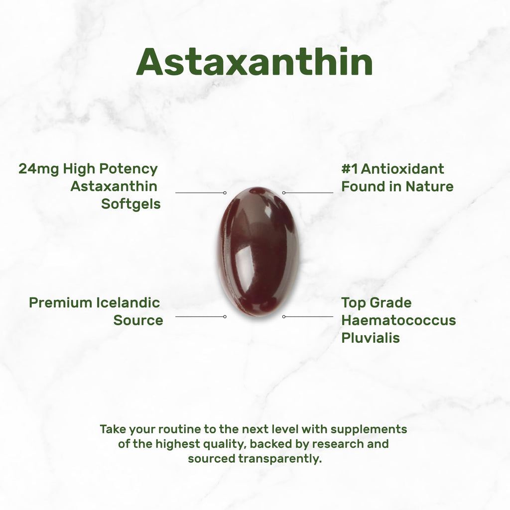 DEAL SUPPLEMENT Astaxanthin 24mg Per Serving (12mg Per Cap), 120 Softgels – Double Strength Microalgae – Antioxidant Supplements for Skin, Eyes, Joints & Immune Support – Non-GMO