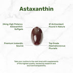 DEAL SUPPLEMENT Astaxanthin 24mg Per Serving (12mg Per Cap), 120 Softgels – Double Strength Microalgae – Antioxidant Supplements for Skin, Eyes, Joints & Immune Support – Non-GMO