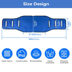 KKaFFe Transfer Belt Transfer Sling for Nursing Patients, Standing & Supports & Transfer Aids for Elderly, Gait Belt for Patient Care, Transfer Belt for Bedridden Patient (Blue)