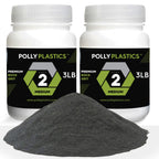 Polly Plastics Rock Tumbler Media Grit Refill, Medium 180/220 Silicon Carbide Grit, Stage 2 for Tumbling Stones (2 Pack) (6 lb.)