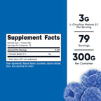 Nutricost L-Citrulline Malate 2:1 (300 Grams) (Blue Raspberry)