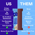 Magic Spoon Treats - 8 High Protein Bars, Blueberry Muffin - High Protein Gluten Free Snack - Sugar & Gluten Free Protein Cereal Bar - Low Carb & Keto Friendly - Healthy Snacks for Adults