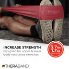 THERABAND Resistance Bands Set, Beginner Kit, Yellow, Red, Green, Non-Latex Elastic Bands for Exercise & Physical Therapy, Strength Training Bands for Upper & Lower Body Fitness