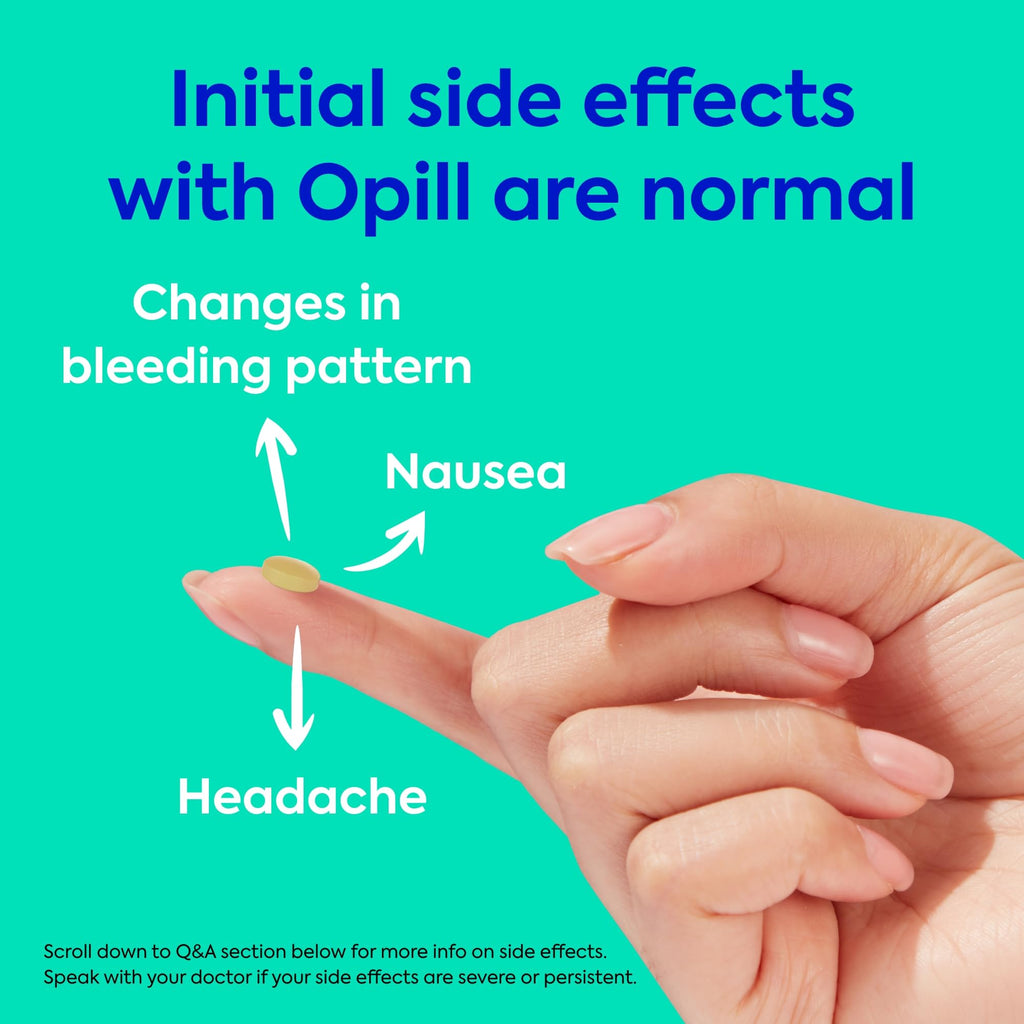 Opill Daily Birth Control Pills, OTC Progestin-Only, 28 Count