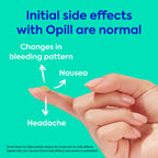 Opill Daily Birth Control Pills, OTC Progestin-Only, 28 Count