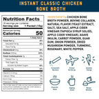 Bare Bones Classic Chicken Bone Broth Instant Powder Mix Packets 16 Pack