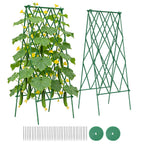 Suteck Cucumber Trellis 39.2" 2 Pack A-Frame, Foldable Metal