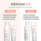 Avène XeraCalm A.D Lipid-Replenishing Cream, Atopic Dermatitis, Eczema-Prone, No Preservatives, Fragrance-Free, Pump, 13.5 Oz