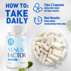 Venus Factor Capsules, Official VenusFactor Pills with All Natural Ingredients, Advanced Overall Health and Wellness Vitamins Supplement Formula for Maximum Strength Multivitamin Support (60 Capsules)