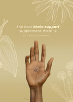 DiamondMIND Brain Support Supplement - Natural Formula for Mental Energy & Cognitive Function - Focus, Clarity, and Memory Supplement - Less Mental Stress - Vegan, Gluten-Free, Dairy-Free - (60 Count)