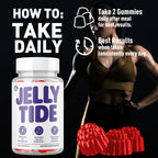 Jelly Tide Gummies, Official Jellytide Weight Management Gummys with Natural Ingredients, Jellytide Advanced Health & Wellness Gummys with Maximum Strength Active Lifestyle Multivitamins (60 Gummies)