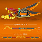 Kravkind 1478pcs, 82inch for Sword Building Block Model, Samurai Sword Set with Scabbard and Stand, Best Gift for Anime Fans