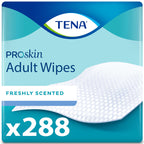 TENA Adult Wipes for Incontinence, Body Cleansing Wipes for Adults, ProSkin - 288 Count