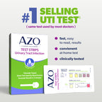 AZO Urinary Tract Infection (UTI) Test Strips, Accurate Results in 2 Minutes, Clinically Tested, Easy to Read Results, Clean Grip Handle, #1 Most Trusted Brand, 3 Count