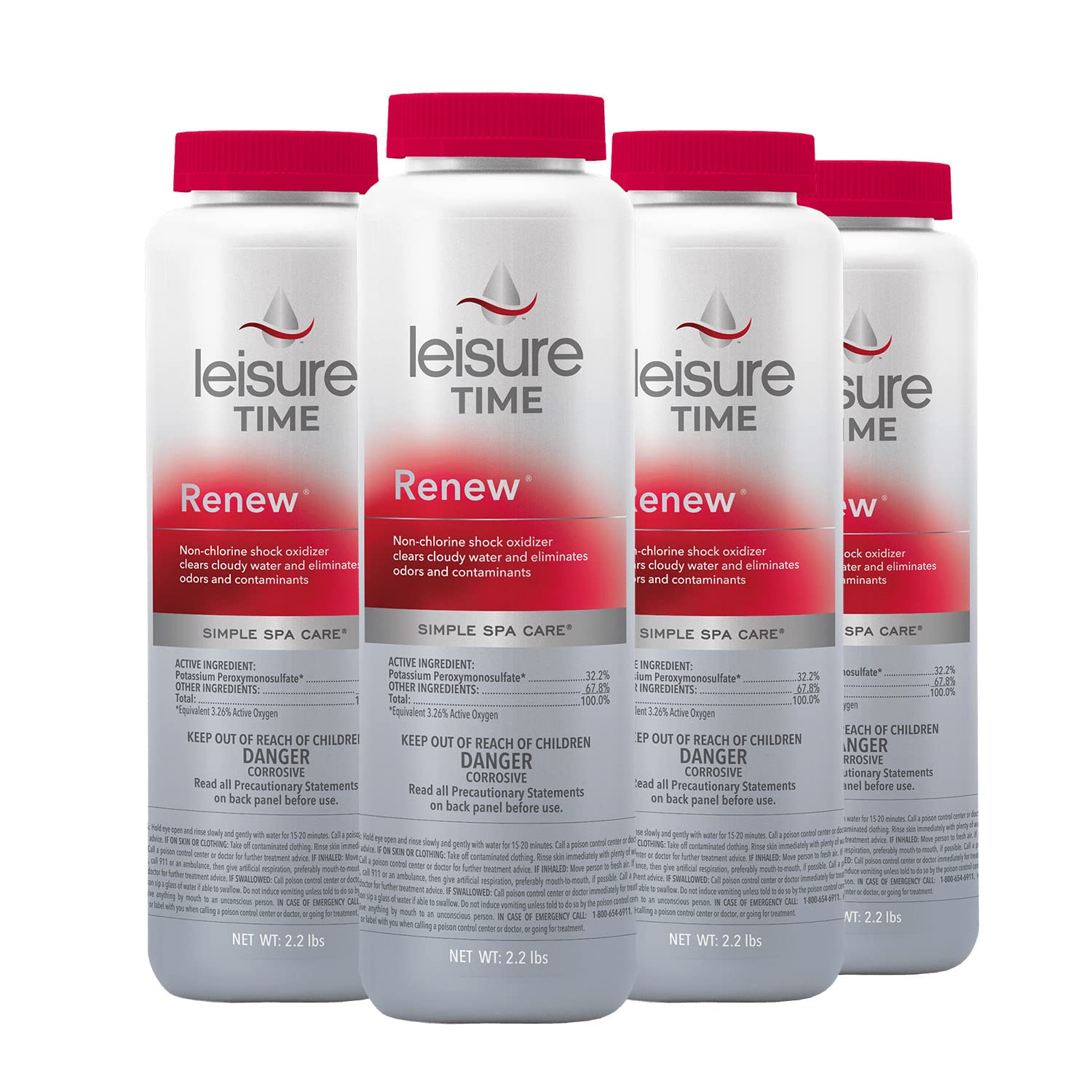 Leisure Time RENU2-04BX Renew Granular, 2.2-Pounds, 4-Pack