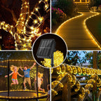 LairtPOW Solar Rope Light 2 Pack Waterproof IP65 39FT 100LEDs Outdoor LED ‎Solar Outdoor Lights for Party Garden Yard Home Wedding Christmas Halloween Holiday Tree Decoration Lighting