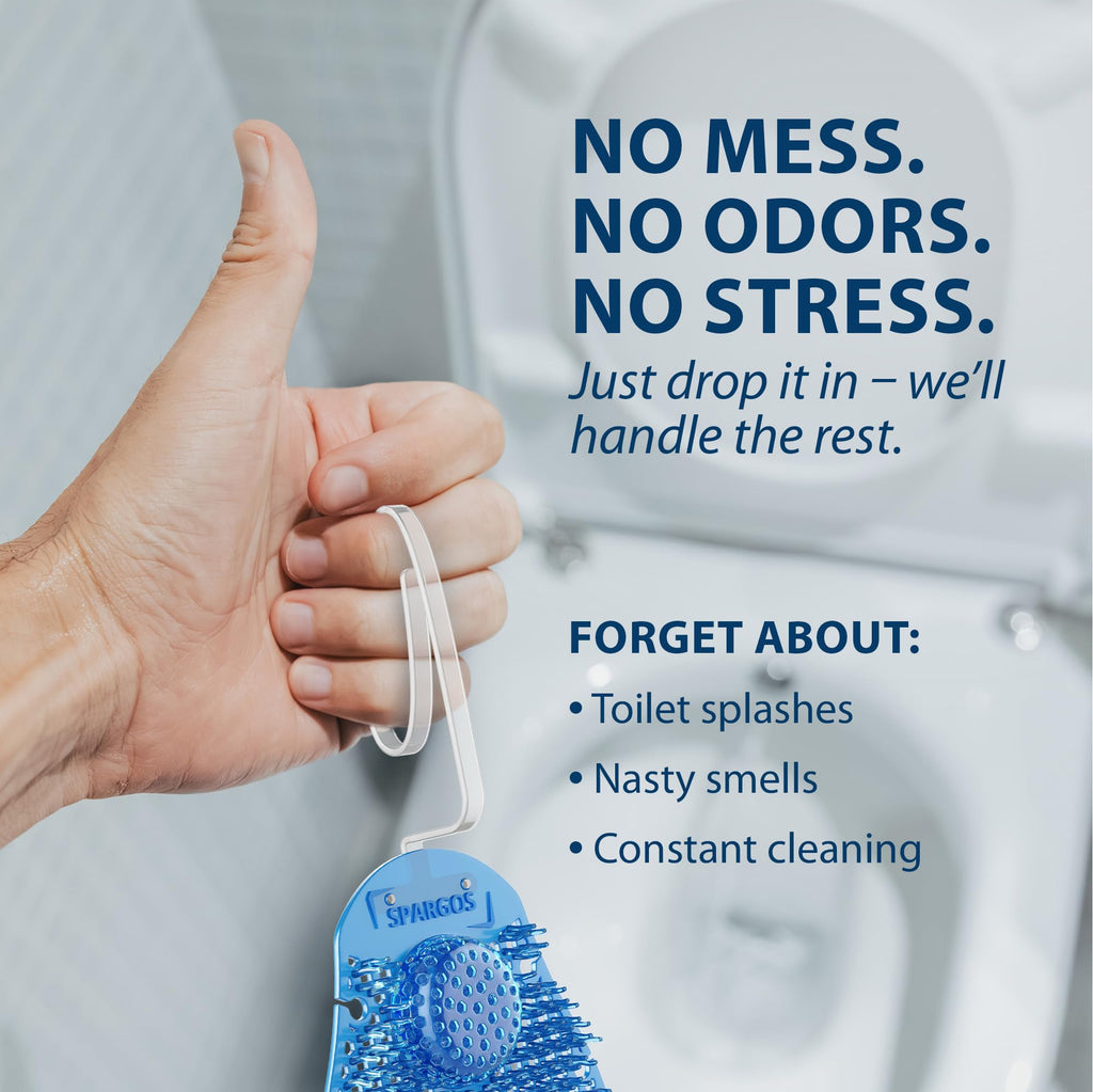Spargos Rim Hanger Toilet Bowl Cleaner, 12 Pack Ocean Breeze