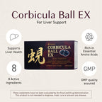 Umeken Corbicula Ball EX, for Liver Support, Rich in Essential Amino Acids, Vitamins & Minerals, Milk Thistle Supplement, Propolis and Broccoli Extract, Daily Dose, Box of 60 Packets, Pack of 2