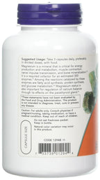 Now Foods Magnesium Citrate caps- 120 Vcaps ( 2-Pack)