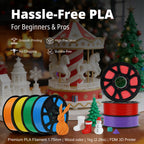 Kingroon Wood Color PLA Filament 1.75mm, 1kg Spool (2.2lbs), +/- 0.03mm Accuracy, Clog-Free 3D Printer Filament for Most FDM 3D Printers