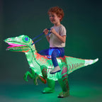 Minetom Halloween Light-Up Inflatable Dinosaur Costume For Kids,Toddler