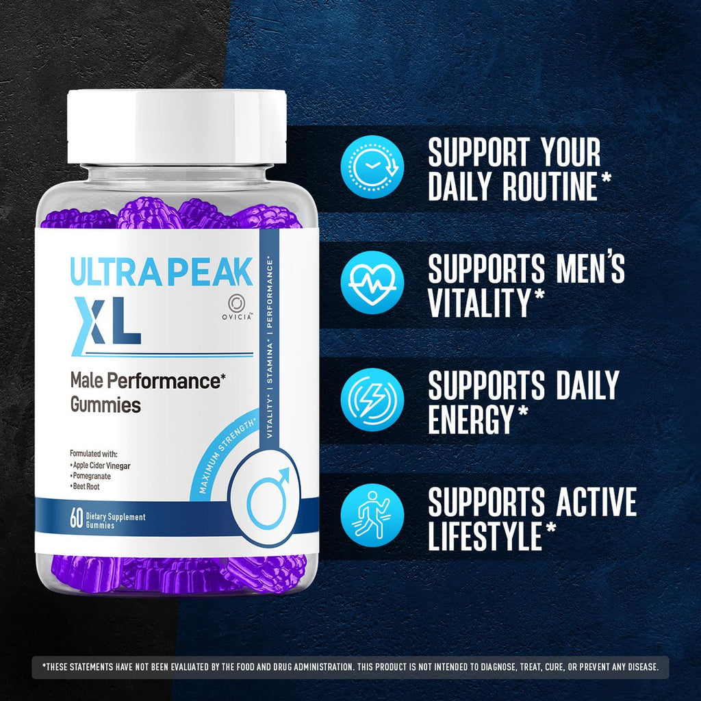 (2 Pack) Ultra Peak XL Gummies - Ultra Peak XL Advanced Formula Gummys Support Maximum Strength, Daily Premium All Natural Vitamins for Overall Health & Wellness Reviews, 120 Gummies for 2 Months
