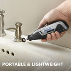 Dremel Lite 7760 N/10 4V Li-Ion Cordless Rotary Tool, Variable Speed Multi-Purpose Kit, USB Charging, Easy Accessory Changes - Perfect For Light-Duty DIY & Crafting, Sanding, Engraving and Polishing