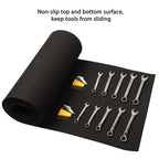 CASOMAN Professional Tool Box Liner and Drawer Liner - 16 inch(Wide) x 16 feet (Long), Non-Slip, Black