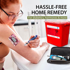 Sharps Containers for Home Use 2 Gallon (3-Pack) - Needle Disposal, Professional Grade Biohazard Containers