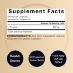 NatureBell L-Theanine Supplement - 400 Capsules - 400mg Max Potency Amino Acid Support - for Relaxation, Calm, and Focus - Non-Drowsy Free-Form Formula*