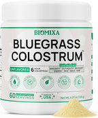 Bovine Colostrum Supplement - 100% Pure Whole Colostrum Powder - Grass-Fed, Unflavored, No Additives, Gut & Immune Support, Natural IgG, 60 Servings - Made in USA