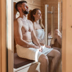 Tudomro Sauna Seat Cushion Mat, Waterproof & Heat Resistant Pad, High-Density Foam Heat Insulation Mat,Infrared Sauna Accessories, Steam Room, Shower Bench and Bathhouse(43 x 16 Inches,Brown)