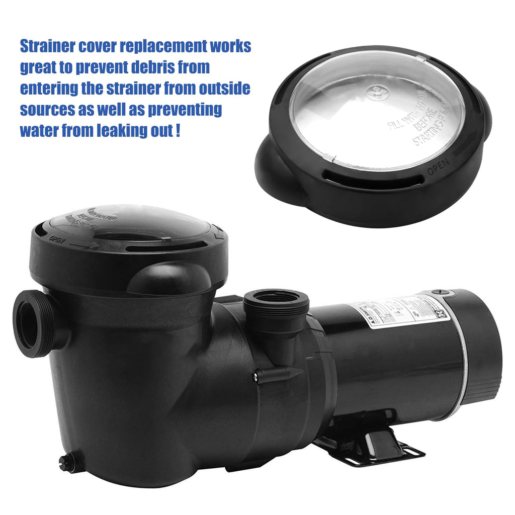 FBULWSEC SPX5500D Pool Pump Lid Strainer Cover with Lock Ring and O-Ring Replacement for Select Hayward, PowerFlo, Matrix Pump and Filter, SPX5500D Pump Strainer Lid for Hayward