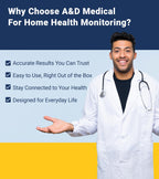 A&D Medical Multi-User Blood Pressure Monitor for Home Use UA-767FAC – Wide Range Cuff (8.6-16.5” / 22-42cm), Easy to Use, Adult Upper Arm, 60 Readings Per User (4 Users), AC Adapter, FSA/HSA Eligible