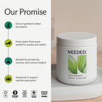 Needed. Cellular Aging Support - Antioxidants Supplement with Alpha Lipoic Acid, Acetyl L-Carnitine & PQQ - Third Party Tested Mitochondrial Supplement - 30 Servings