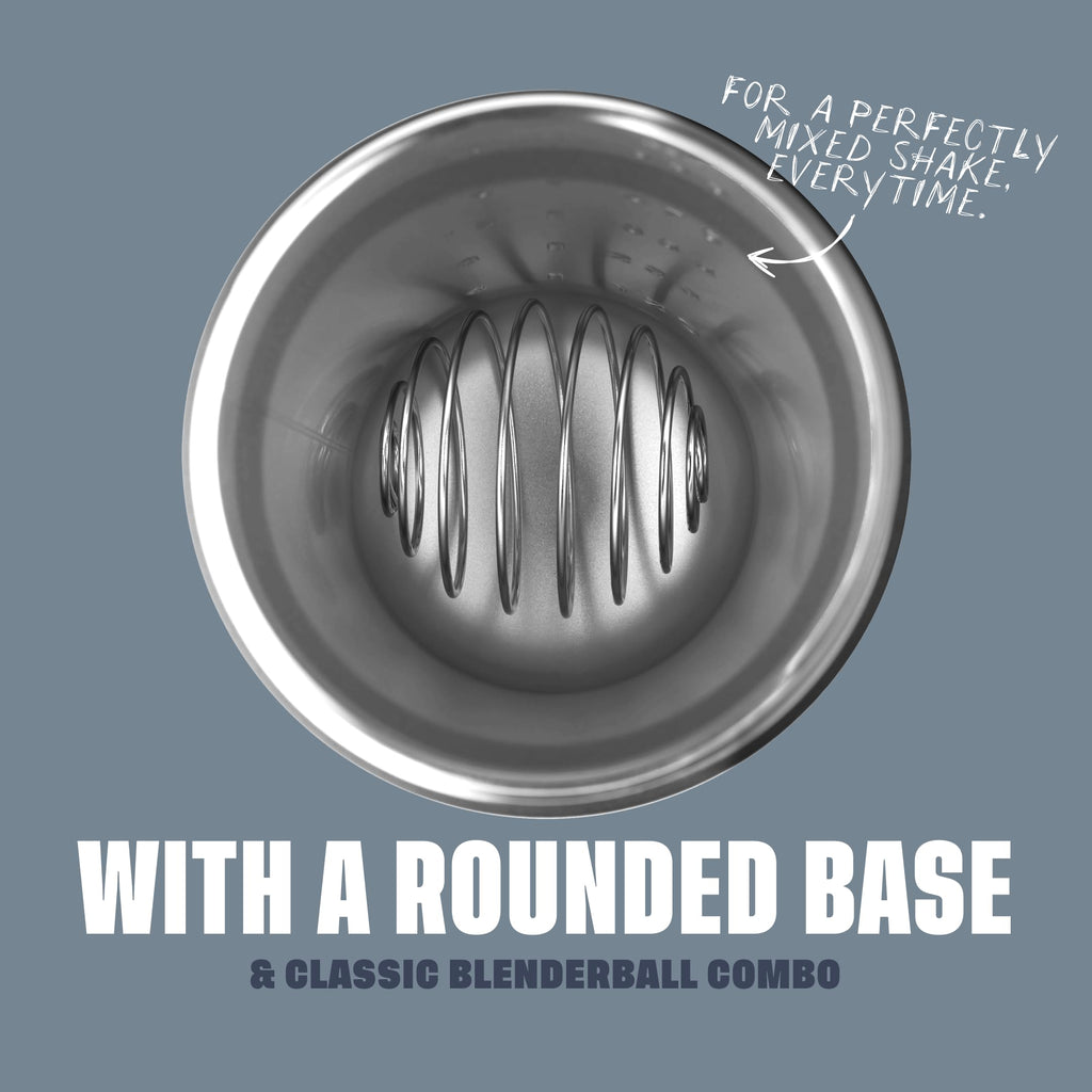 BlenderBottle Sport Twist Insulated Stainless Steel Shaker Bottle with Wire Whisk, 24-Ounce, Blue – Protein Shakes & Hydration for Athletes & Fitness Enthusiasts, Easy Mixing, Keeps Drinks Cold, Twist Cap