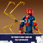 LEGO Marvel Iron Spider-Man Construction Figure Building Toy - Kids Pretend Play Posable Action Figures for Boys & Girls, Ages 8+ - Gift for Birthdays - 76298