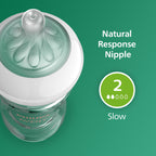 Philips Avent Natural Glass Baby Bottles, Slow Flow, 4 oz, BPA-Free, 4-Pack
