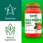 Sea Moss Gel Raw (12 Flavors) 24oz Wildсrafted Gold Sea Moss Gel from Saint Lucia | 92 Vitamins and Minerals | Pure Raw+Non-GMO | Vegan Superfood