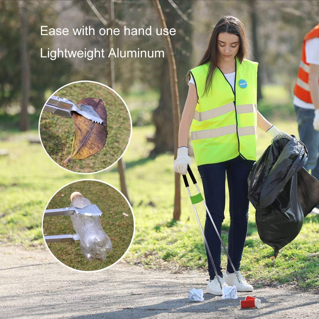 egoola Reacher Grabber Tool,Litter Pick Up Stick Lightweight Aluminium Rustproof,Trash Tong,Reaching Assist Tool for Elderly,Garden Nabber Plogging