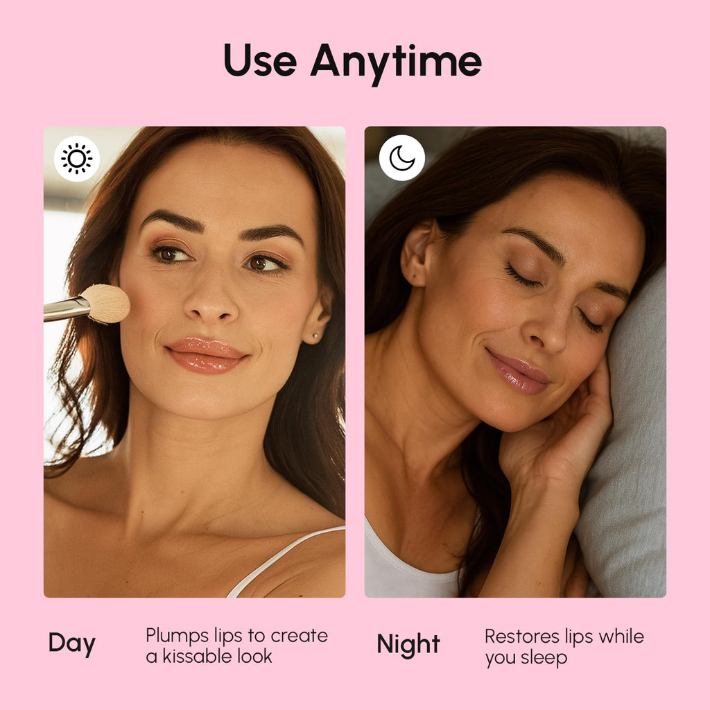 MAREE Lip Mask Overnight 2 Pack - Lip Moisturizer For Very Dry Lips - Hydrating Lip Butter Balm with Hyaluronic Acid & Collagen - Overnight Lip Treatment - Lip Sleeping Mask Repair