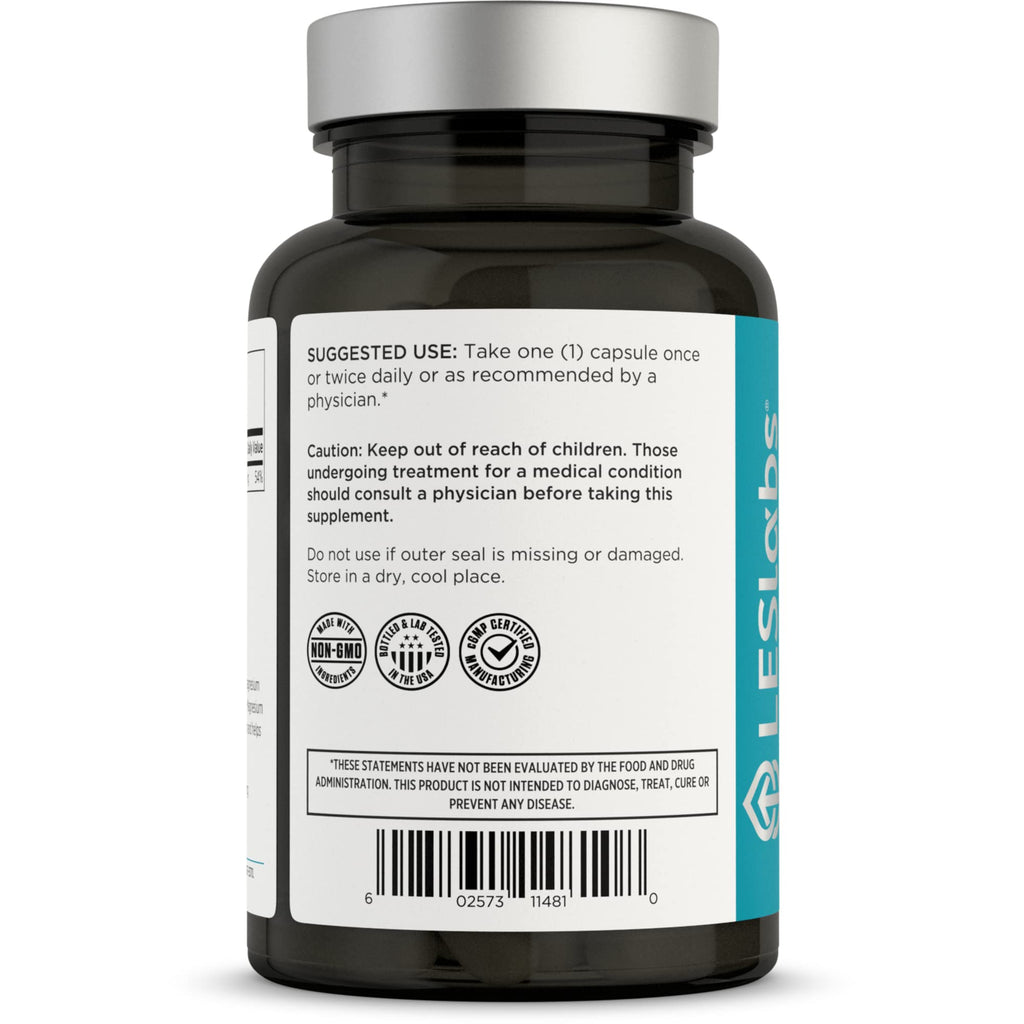 LES Labs Magnesium Citrate – Stress Relief, Restful Sleep, Heart Health, Metabolism, Nerve & Muscle Function – Non-GMO Supplement – 120 Capsules (Pack of 2)