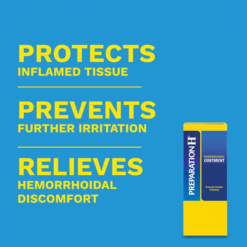 PREPARATION H Hemorrhoid Symptom Treatment Ointment, Itching, Burning & Discomfort Relief, Tube (2.0 Ounce)