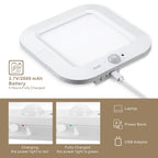 ANOTEK Rechargeable Motion Sensor Ceiling Light, 220LM 6000K Closet Light with USB Cable, 2000mAh Wireless LED Light for Stairway, Hallway, Pantry, Shower, Shed