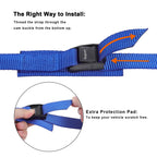 Ayaport Lashing Straps with Buckles Adjustable Cam Buckle Tie Down Cinch Strap for Packing Blue