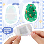 Copkim 300 Pcs Adhesive Eye Patches for Kids Boys 20 Styles Breathable Boy Eye Patch Bulk Light Blocking Cotton Adhesive Bandages for Toddler Boys, 3 x 2 Inch