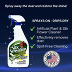 Sparkle Plenty Chandelier Cleaner Drip Dry Spray No Wipe Bundle - Silk Plant Cleaner Spray No Wipe - Dust Cleaning Supplies for Fake Plant, Artificial Flower, Shower Glass or Window Screen (32 oz)